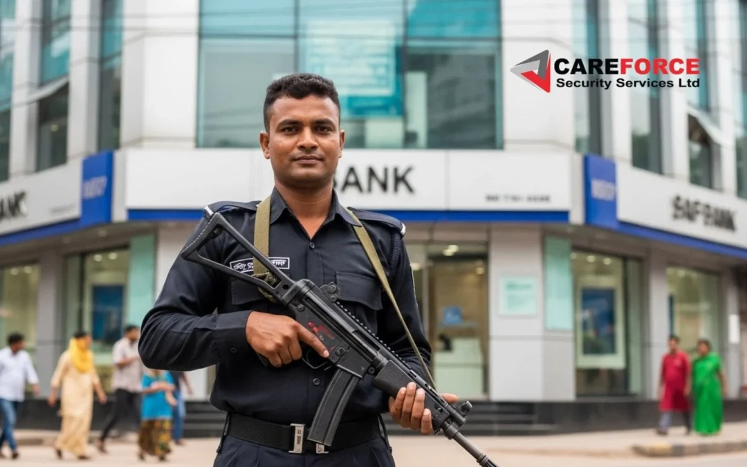 Armed security for shops