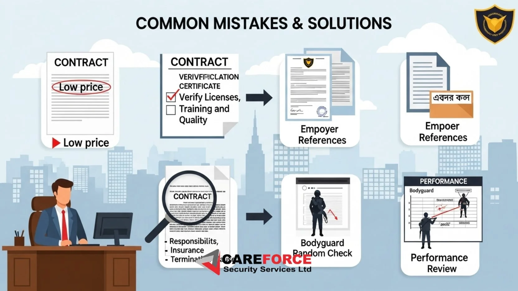 Common Mistakes and Solutions When Selecting a Bodyguard Company