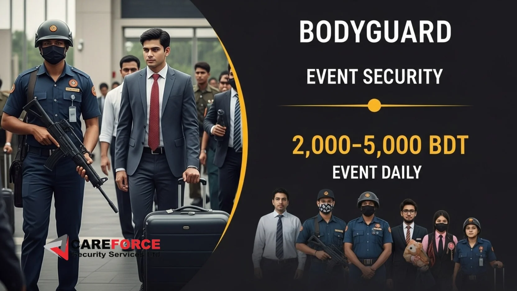 Cost for Event-Based Bodyguards