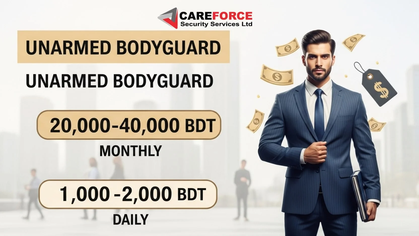 Cost of Unarmed Bodyguards