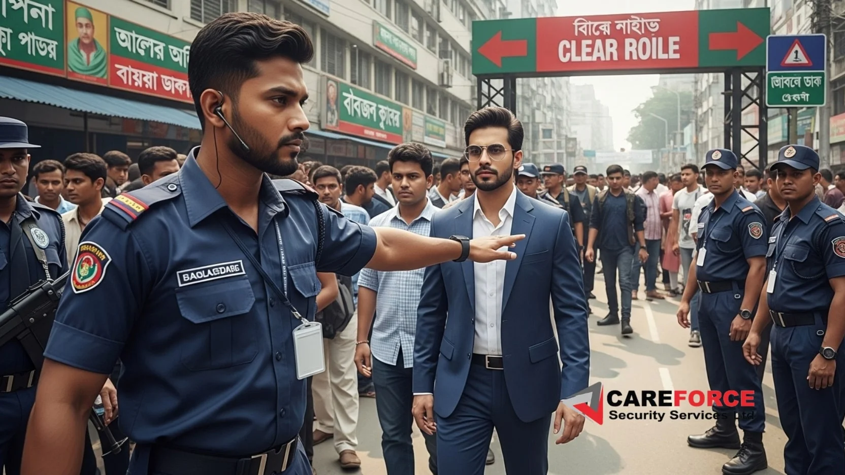 Protecting a Client in a Crowd