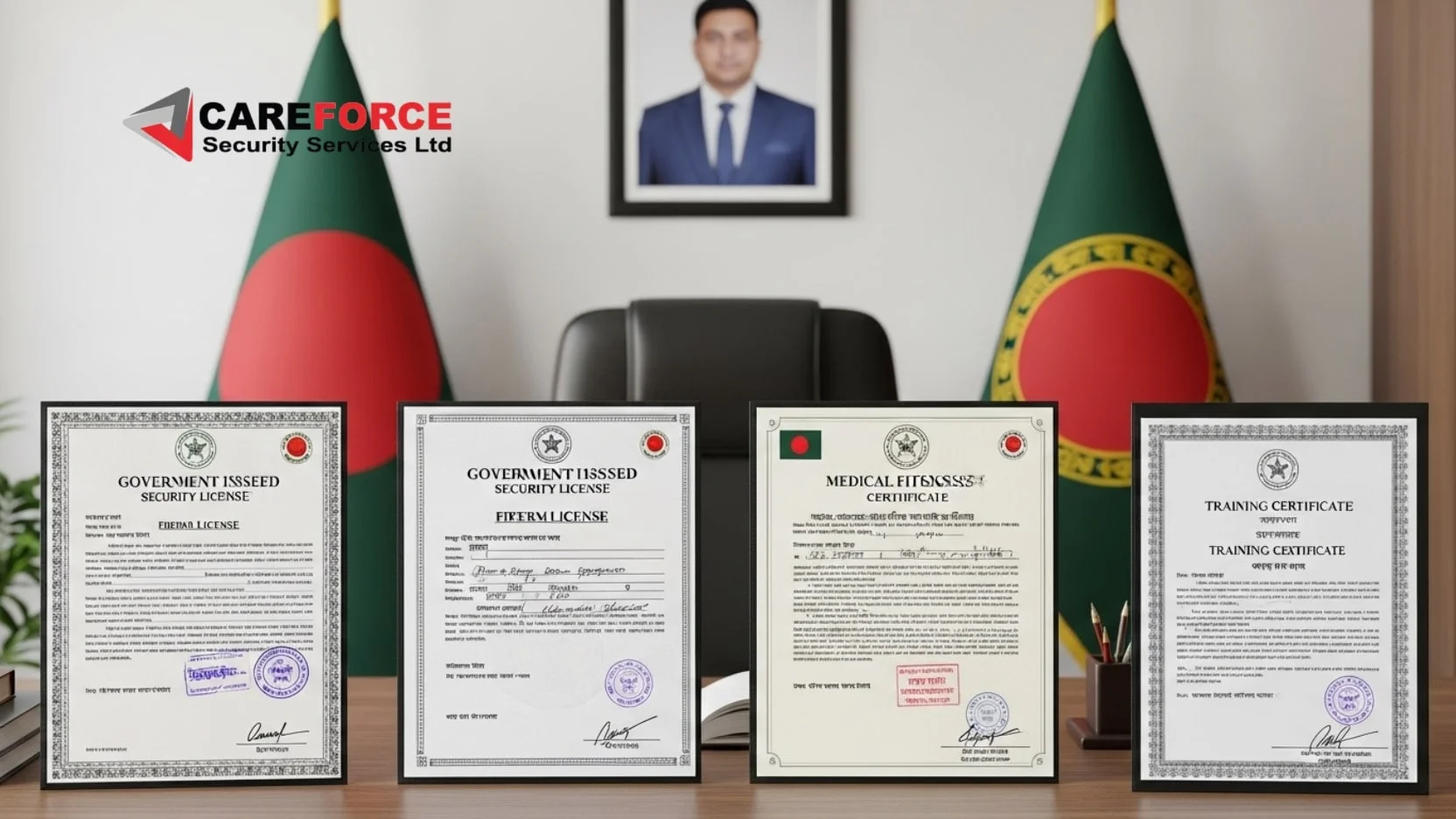 Required Documents for a Bodyguard in Bangladesh