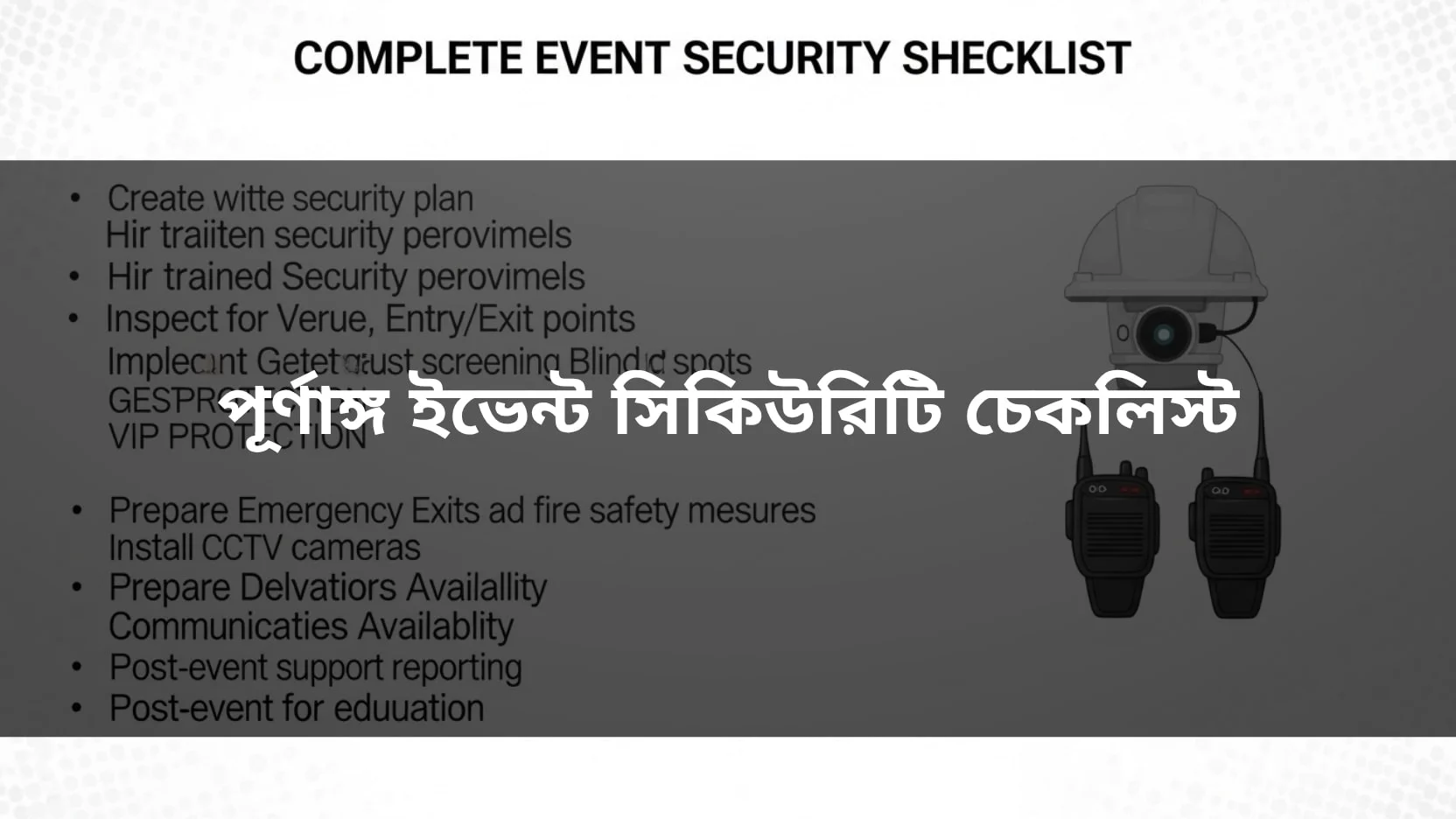 event security checklist