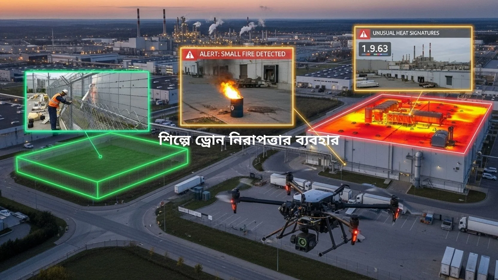 Drone Security Monitoring