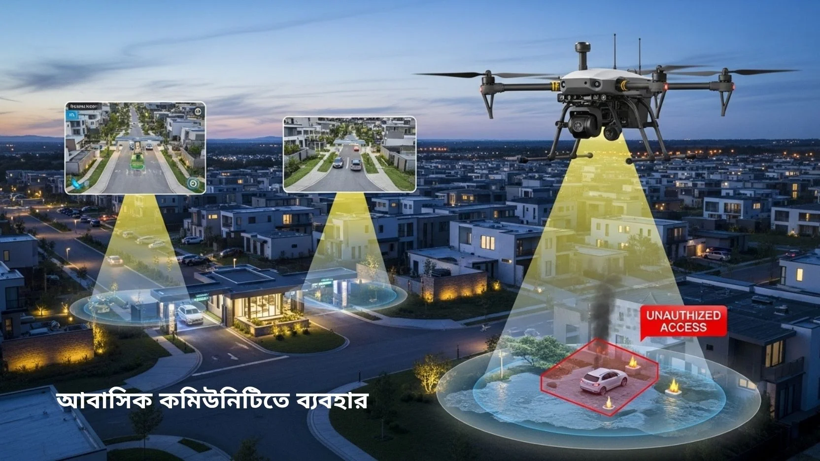 Drone Security Monitoring