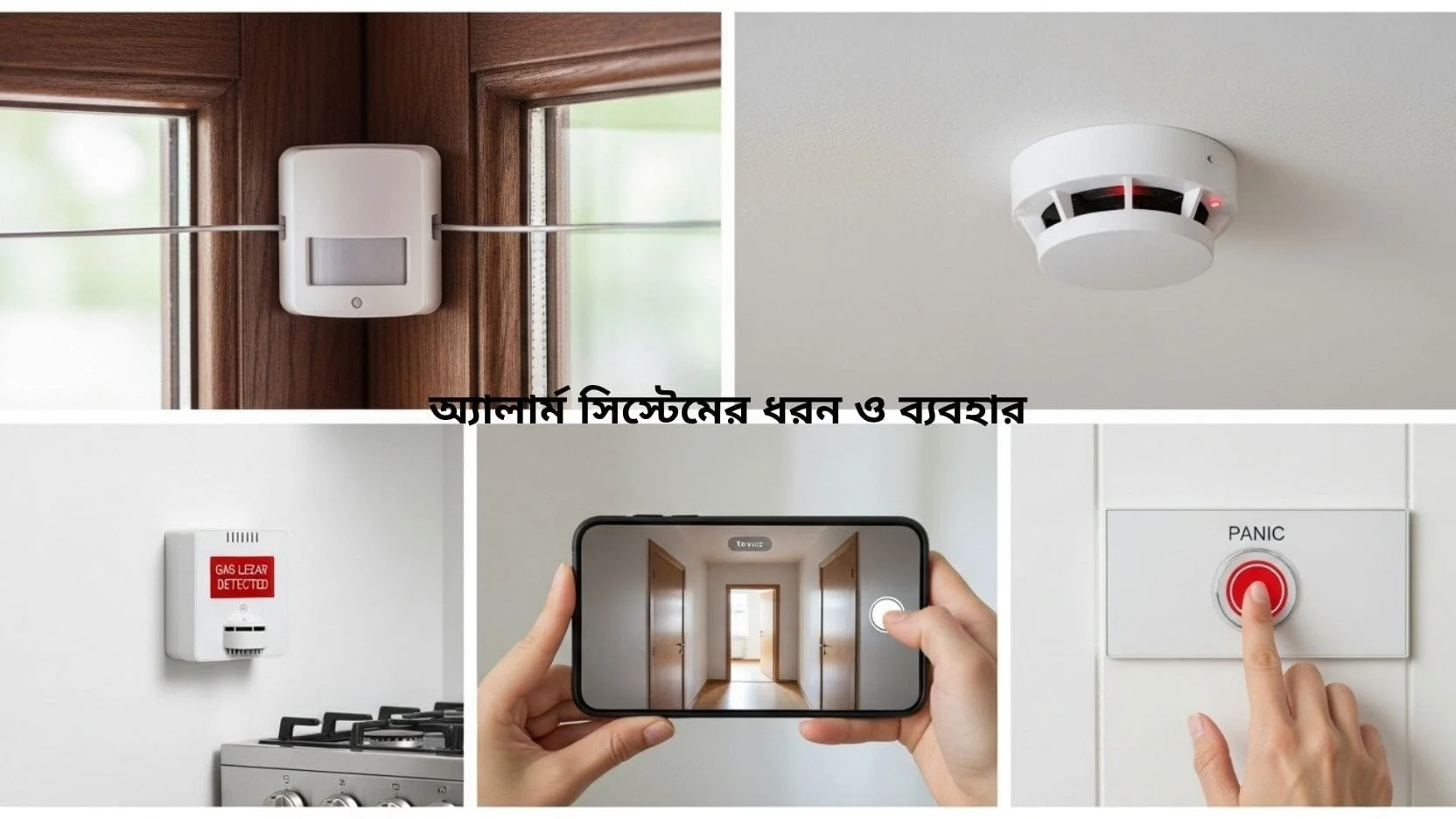 Types and uses of alarm systems