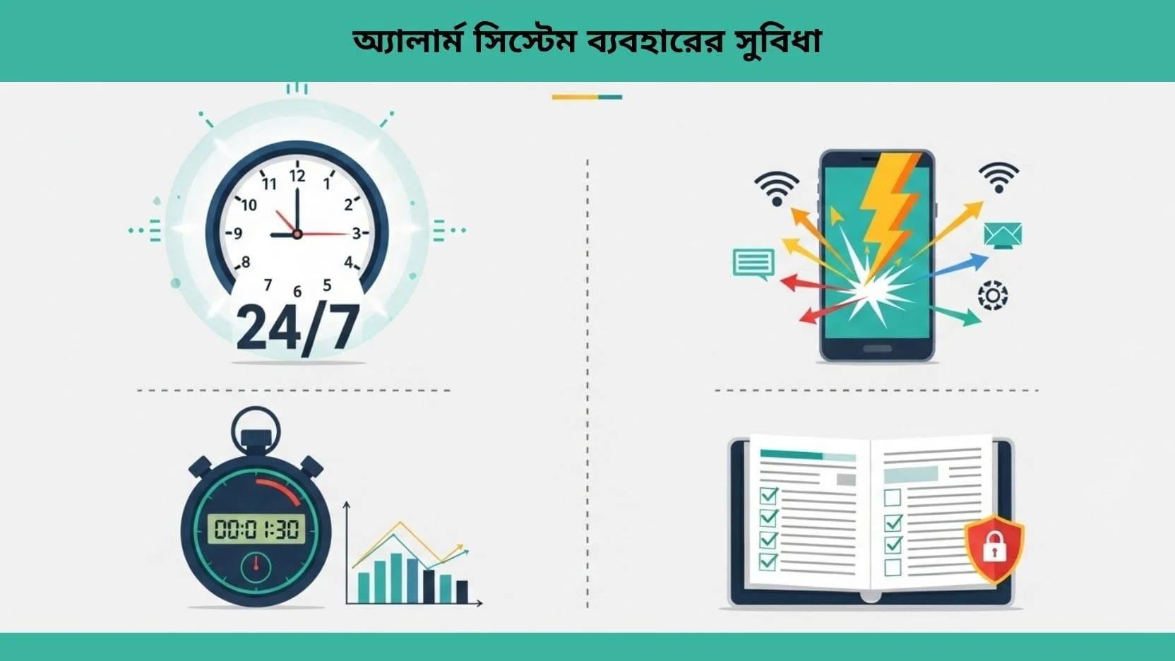 Types and uses of alarm systems