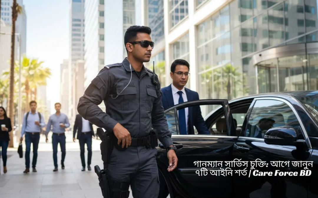 গানম্যান সার্ভিস চুক্তি: আগে জানুন ৭টি আইনি শর্ত | Care Force BD